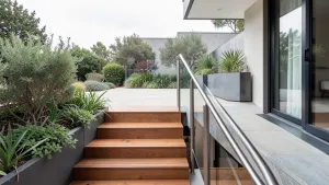 Schody z domu na taras