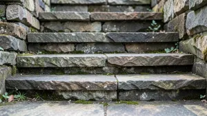 Schody z kamienia łupanego