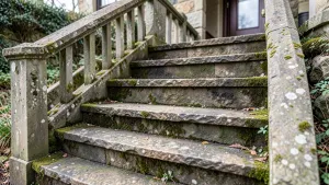 Schody z kamienia zewnętrzne