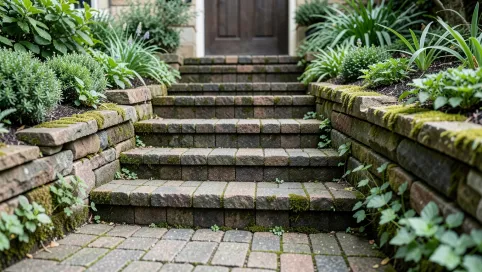 Schody z kostki brukowej