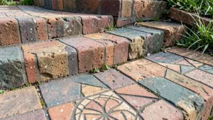 Schody z kostki brukowej wzory