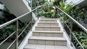 Schody zewnętrzne z płytek