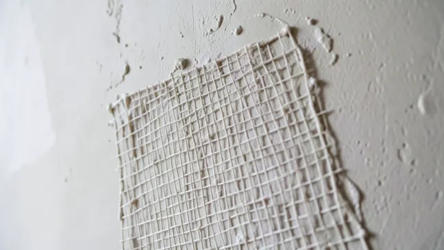 Siatka i klej zamiast tynku