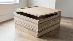 Skrzynka z paneli podłogowych