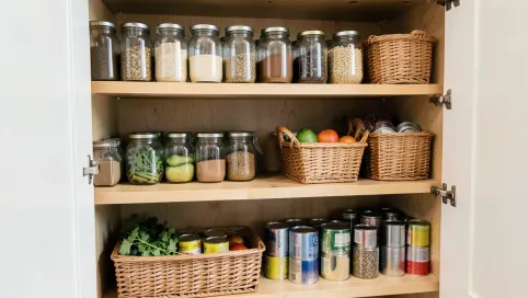 Spiżarnia pod schodami inspiracje