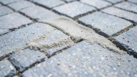 Spoinowanie kostki brukowej piaskiem kwarcowym