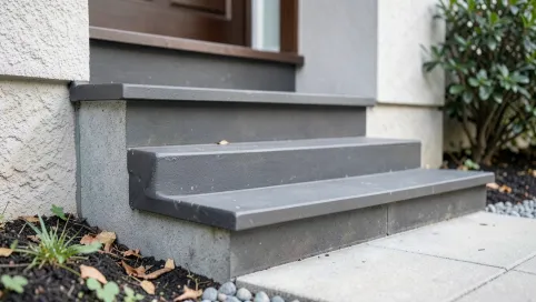 Stopnice na schody zewnętrzne z kapinosem