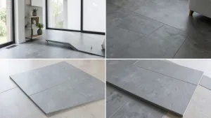 Szare panele podłogowe aranżację