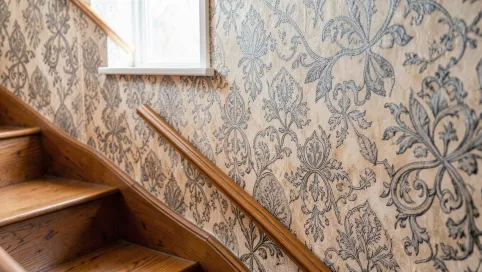 Tapeta na ścianę przy schodach