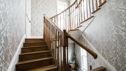Tapety na klatkę schodową w domu