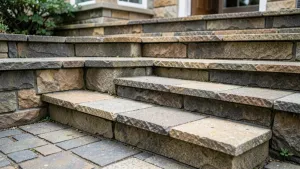 Taras schody z kostki