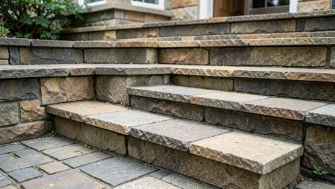 Taras schody z kostki