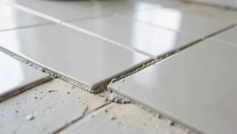 Układanie płytek na płytki na podłodze