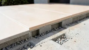 układanie płytek na tarasie bez kleju