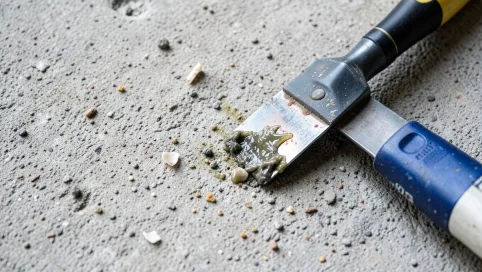 Usuwanie kleju z betonu