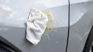 Usuwanie żywicy z karoserii samochodu