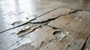 Uszkodzone panele podłogowe