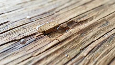 Uzupełnianie ubytków w drewnie żywica