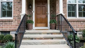 Wejście do domu schody zewnętrzne