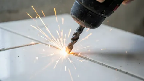 Wiercenie W Płytkach Wiertłem Do Betonu