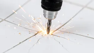 Wiercenie W Płytkach Wiertłem Do Metalu