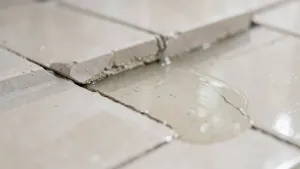 Woda Pod Płytkami Na Podłodze