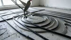 Wylewanie posadzki na ogrzewanie podłogowe