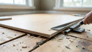 Wymiana kilku paneli podłogowych