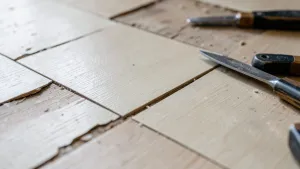 Wymiana uszkodzonego panela podłogowego