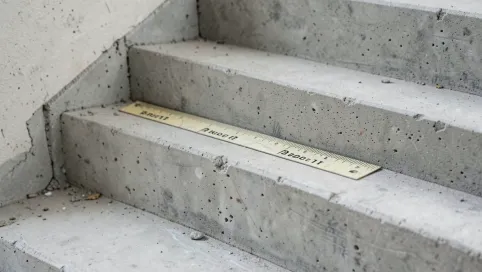 Wymiary spocznika schodów