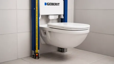 wysokość geberitu od podłogi