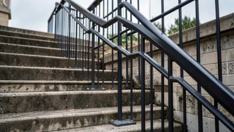 Wysokość poręczy na schodach zewnętrznych