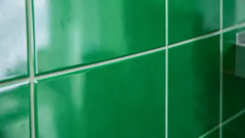 Zielone kafelki do łazienki