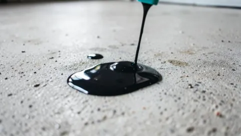 Żywica na podłodze w garażu