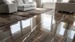 Żywica na podłogę do salonu