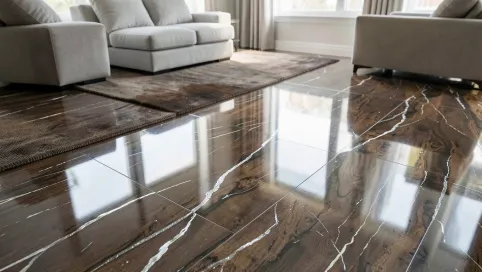 Żywica na podłogę do salonu