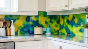 Żywica na ścianę w kuchni