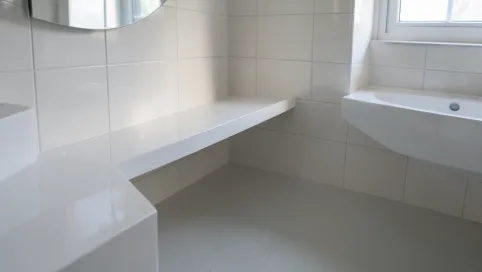 Żywicą w łazience