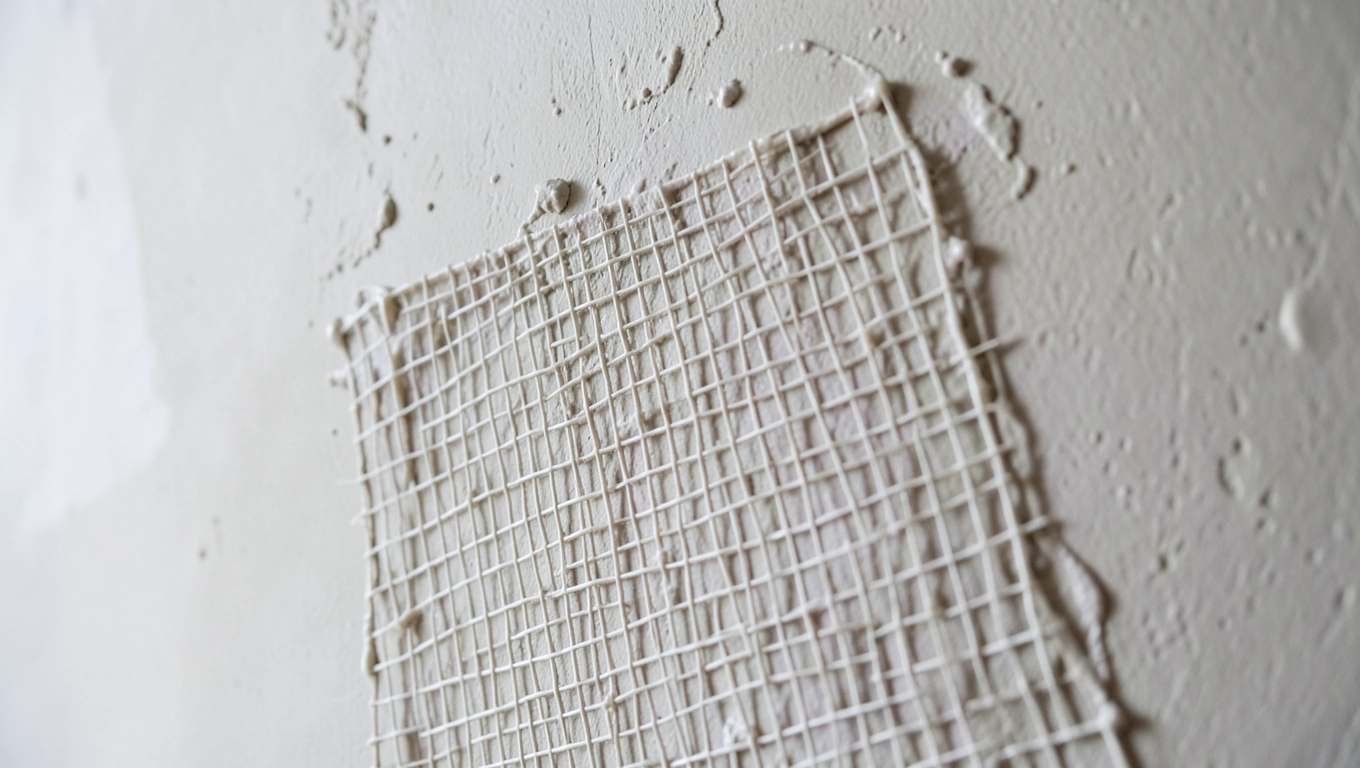Siatka i klej zamiast tynku