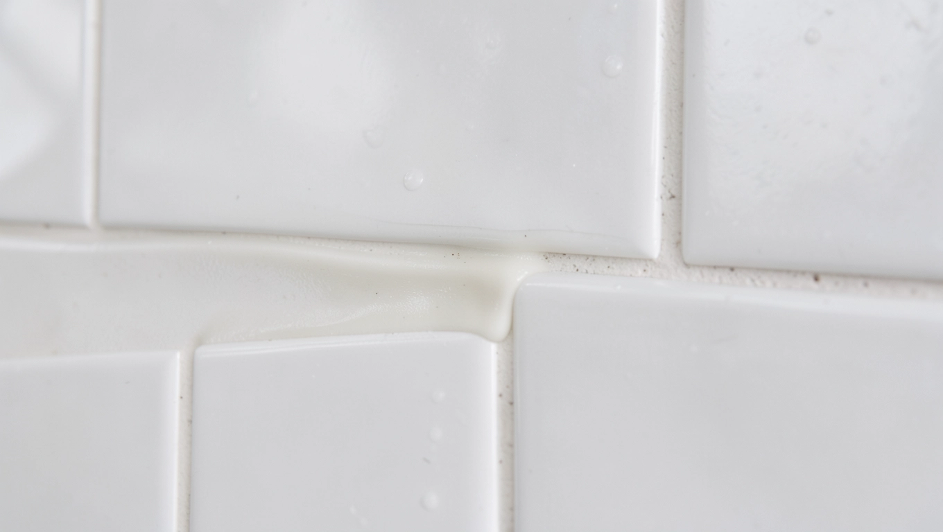 Silikon zamiast fugi pod prysznicem