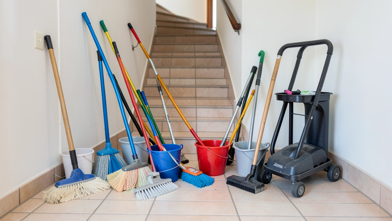 Sprzęt do sprzątania klatek schodowych