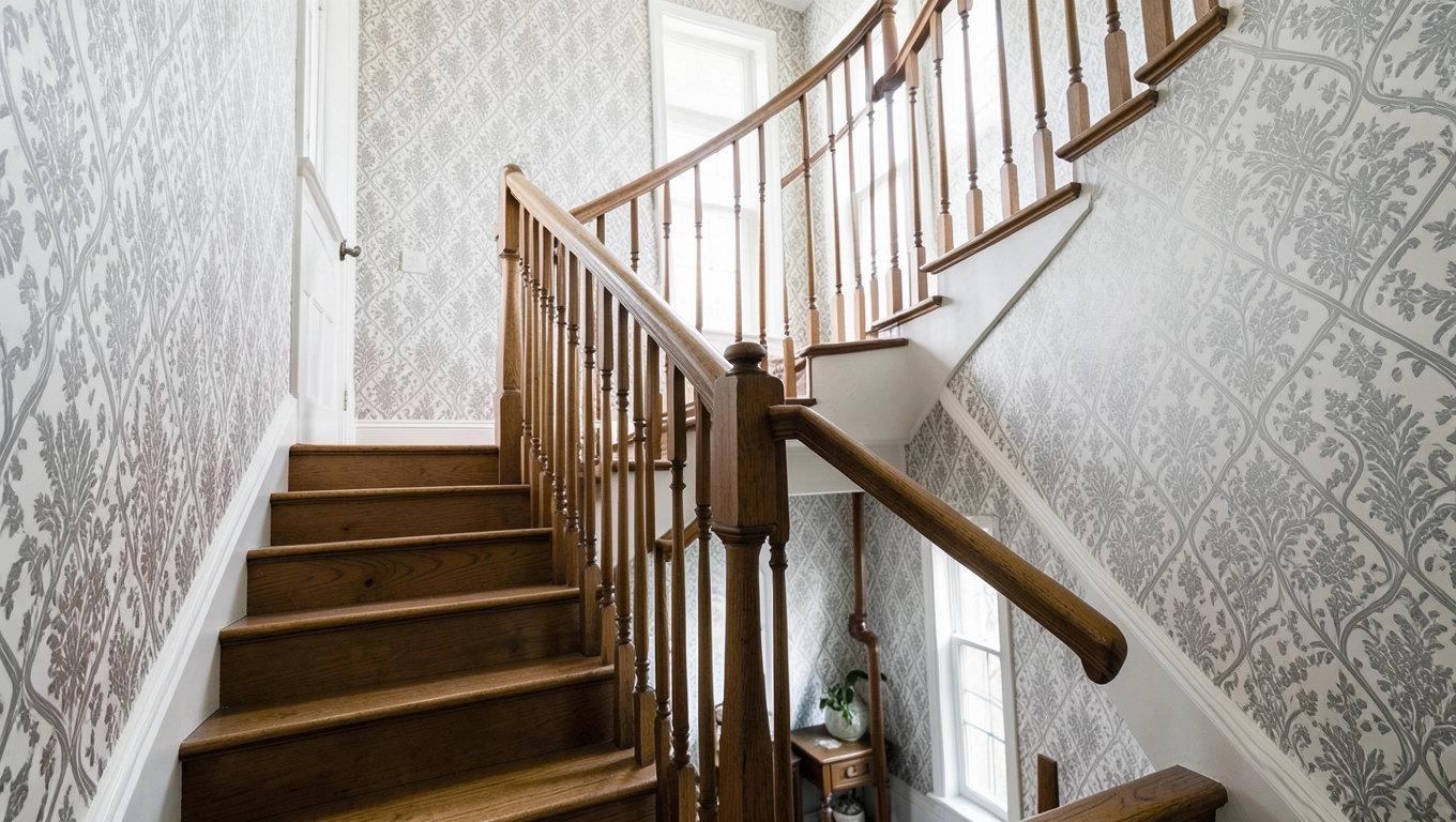 Tapety na klatkę schodową w domu