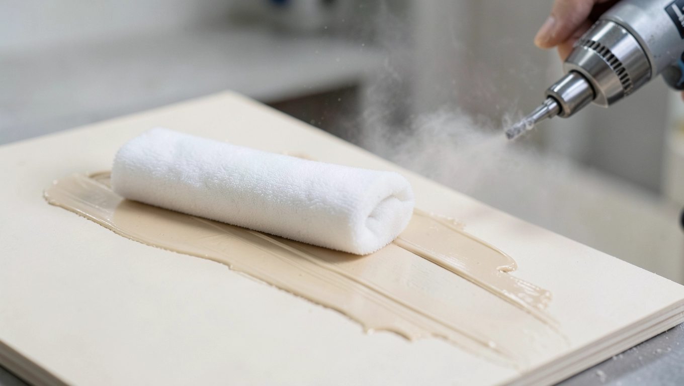 Techniki lakierowania laminatów wałkiem i natryskiem