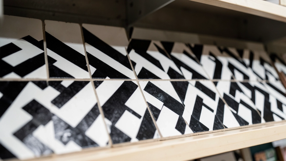 terakota biało czarna