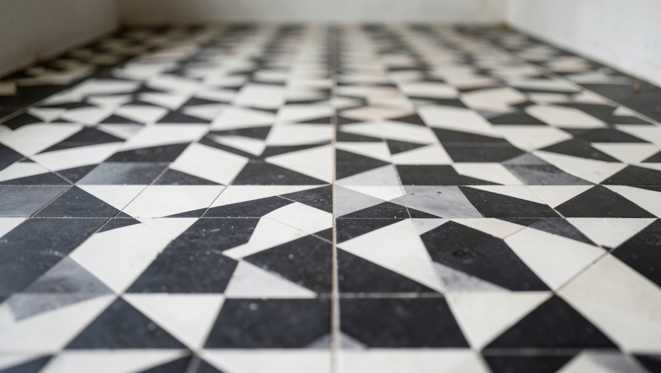 terakota czarno biała