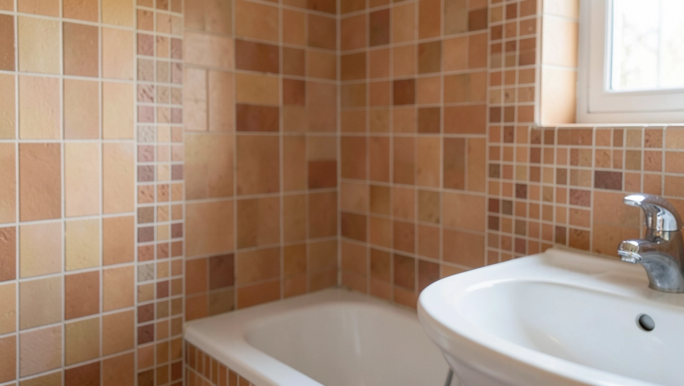 Terakota patchwork w łazience