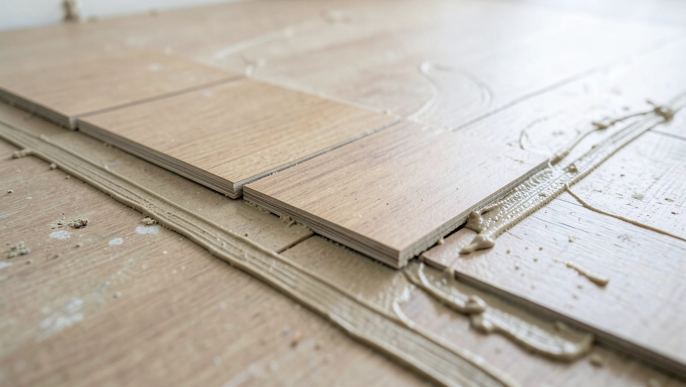 Układanie paneli podłogowych na klej