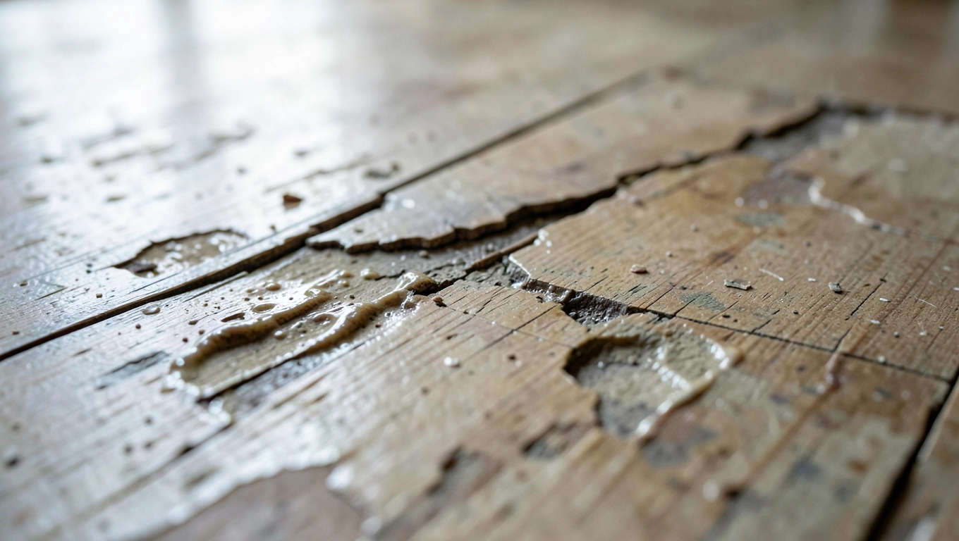 Uszkodzone panele podłogowe
