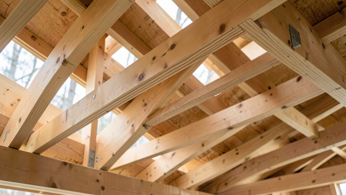 Wiązary dachowe z drewna klejonego