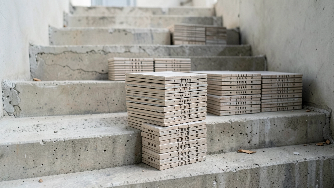 Wnoszenie płytek po schodach cena